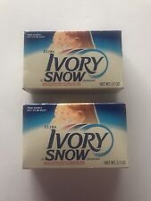 Vtg 2 ULTRA IVORY SNOW Laundry Detergent Soap Powder Movie Prop Sample Sz 3.7oz picture