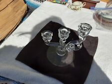 Vintage Heisey Elegant Cascade Glass 3 Light Candelabra Candle Beautiful picture