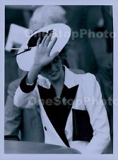 1985 Lovely Princess Diana Waving Wearing Remberance Poppy Press Photo picture