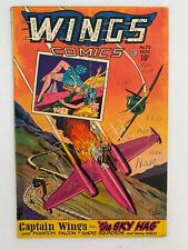 Wings Comics #75 (1946) FICTION HOUSE AFFORDABLE GOLDEN AGE WAR GD/VG picture