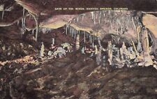 CAVE OF THE WINDS MANITOU SPRINGS COLORADO LINEN POSTCARD EC KROPP HIGH GRADE picture