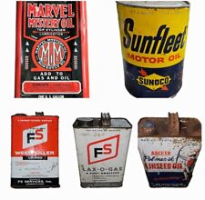 Various Vintage Metal Oil/Gas/Chemical Cans  picture