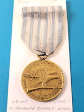 Vintage National Guard Army Infantry William Randolph Hearst Medal Pin Ribbon picture