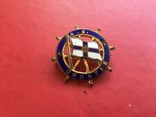S S Orontes 1929-62 Orient Line Enamel Badge G Cond. 1 Inch picture