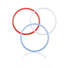 Vnray 3 Pack Silicone Sealing Ring 8 3 Count (Pack of 1), red blue white  picture