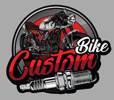 MOTORCYCLE CUSTOM BIKE BIKER GARAGE CAFE RACER STICKER CD165 picture