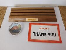 BNSF RAILWAY 2020 CHALLENGE COIN Injury-Free Performance & Wooden Coin Holder picture