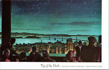 Vtg Top Of The Mark Cocktail Lounge Hotel Mark Hopkins San Francisco CA Postcard picture