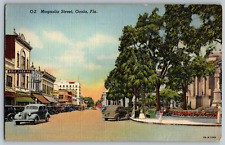 Ocala, Florida - Magnolia Street - Vintage Postcard - Posted 1944 picture