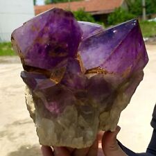 5.93LB Natural Amethyst geode quartz cluster crystal specimen Healing picture