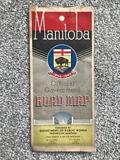 1945 Official Government highway  road map of Manitoba, Canada picture