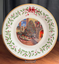 RARE Lenox 2015 Fireside Christmas Tree Plate - 25th in Series and retired picture