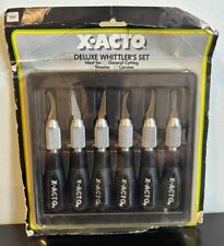 VTG X-ACTO Tools Deluxe Whittlers Set 6 Pieces 5303 New Card Damage Hunt Brand picture