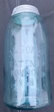 Vintage Blue Mason’s Canning Jar, Patent Nov 20 1858, Ball Zinc Lid picture