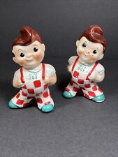 Vintage Bob's Big Boy Salt and Pepper Shakers With Stoppers picture