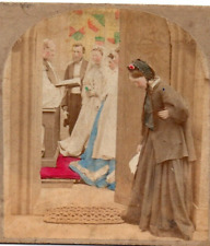 1854 Broken Vows.  Tinted  Stereoview Photo picture