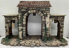 Rare Vintage Fontanini Nativity Village Lighted Town Gate 1997 picture