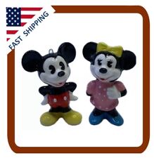 Vintage Walt Disney Productions Japan, Ceramic Mickey and Minnie Mouse picture