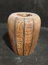 Rare Antique Ancient Egyptian Antiquities Egyptian Urn Vases Hieroglyphs Carved picture