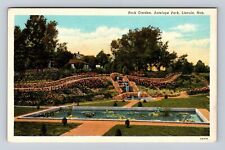 Lincoln NE-Nebraska, Antelope Park, Rock Garden, Vintage Souvenir Postcard picture