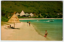 Postcard Chrome Main Beach Little Dix Bay Resort Virgin Islands picture