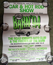 Wilson Barn 94 Car Show Swap Meet Livonia Michigan Poster Road Knights Auto Club picture