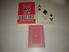 Vintage Arrco Giant Face Pinochle Deck Of Cards picture
