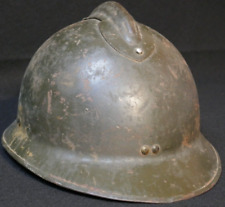 WWII French Army Combat Steel Helmet 1940 Adrian WW2 Original Casque WW2 picture