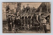 Postcard SD Black Hills Game North of Spearfish South Dakota Hunters Deer D30 picture