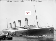 RMS OLYMPIC ARRIVES AT NYC, JUNE 21, 1911 ON HER MAIDEN VOYAGE, REPRINT PHOTO picture