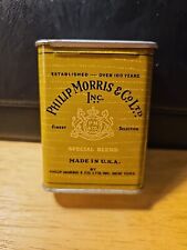 Vintage Phillip Morris And Company Tin With Sliding Lid picture