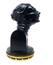 Amelia Earhart Paperweight - Very Unusual - Black Glass? - Famous Woman Pilot picture