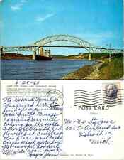 Vintage Postcard - Cape Cod Canal and Sagamore Bridge Cape Cod, Massachusetts picture
