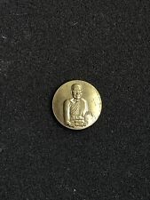 LP Jarun Wat Amphawan Singhaburi Brass Coin Be2543 Meditation Monk Lucky Charm picture