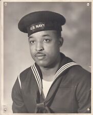 Original Vintage Official U.S. Navy Photograph Portrait- African American Sailor picture