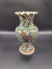 VTG ATQ Vase Handpainted Moroccan Armenian Italian Style Unsigned *damage* picture