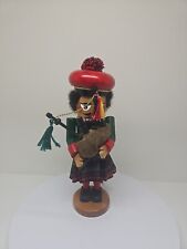 STEINBACH NUTCRACKER SCOTTISH Highlander Bagpipe Player Wood Figurine D27 picture