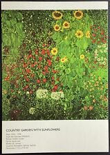 Country Garden with Sunflowers by Gustav Klimt Art Postcard Unposted Unused picture