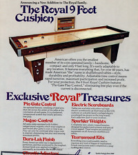 Rare American Shuffleboard Royal Sales Fold-Out Flyer Ad 8x11 Original c1970s picture