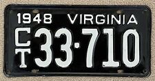 1948 Virginia Car Trailer license plate - NOS picture