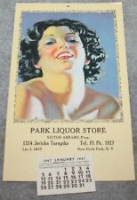 VINTAGE 1947 CALENDAR ROLF ARMSTRONG PIN UP  picture