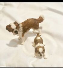 Very rare Schleich St. Bernard Toy Figure And Puppy picture