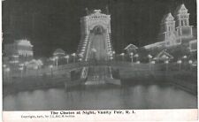 Providence Vanity Fair Chutes At Night Amusement Park 1910 RI  picture