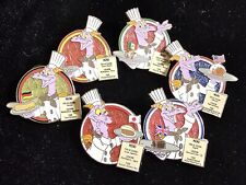 Disney Chef Figment Pin Set Of 6 Epcot Food & Wine Festival Mystery Pin 2021 picture