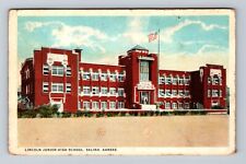 Salina KS-Kansas, Lincoln Junior High School, Antique Vintage Postcard picture