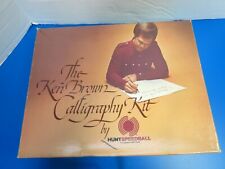 Vintage 1977 Ken Brown Calligraphy Kit By Hunt Speedball Ink Not Included #3078 picture