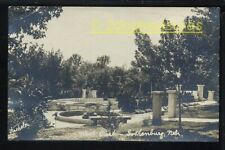 Rppc West Park Gothenburg Ne Nebraska Fountain And Flowers More Old Real Photo picture