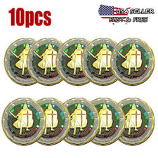 10X Put on The Whole Armor of God Challenge Coins Prayer Commemorative Coins picture