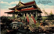 1915 Panama-California Exposition Japanese Tea House Postcard picture