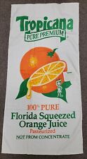 NOS Vintage Tropicana Florida Orange Juice 1980's Promotional Beach Bath Towel picture